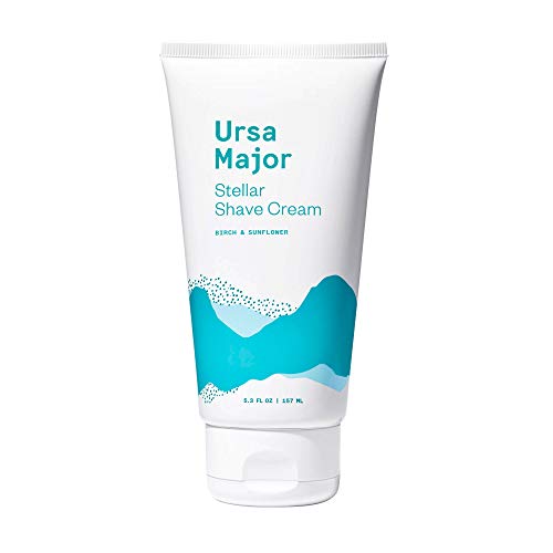Ursa Major Natural Shave Cream - Non-Irritating, Vegan, Nourishing Formula for All - 5.3oz