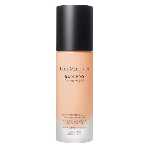 bareMinerals Foundation - 24HR Full Coverage, SPF 20, Vegan, Lightweight - Fair 12 Cool