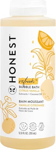 The Honest Company Essential Oil Bubble Bath - Hypoallergenic, Tear-Free, Citrus Vanilla - 12 fl oz