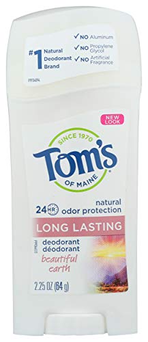 Tom's of Maine Deodorant Stick - Long Lasting, Aluminum Free, Beautiful Earth - 2.25oz