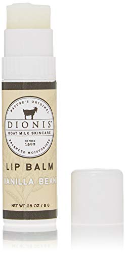 Dionis Goat Milk Lip Balm - Moisturizing Vanilla Bean, Natural Ingredients - 0.28 oz