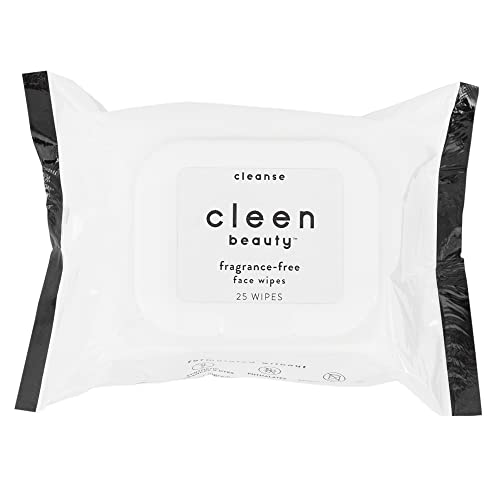 Cleen Beauty Makeup Remover Wipes - Soothing Aloe Vera, Biodegradable, 25 Count