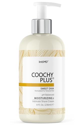 Coochy Plus Intimate Shaving Cream - Prevents Razor Burns, Moisturizing+ Formula - 8oz