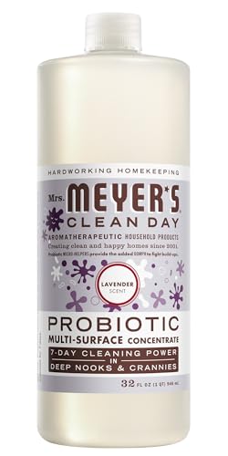 Mrs. Meyer's Probiotic Multi-Surface Cleaner - Lavender Scent, Plant-Derived, 32 Fl Oz