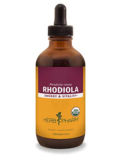 Herb Pharm Rhodiola Root Extract - Boosts Energy & Stamina, Vegan, Non-GMO - 4oz