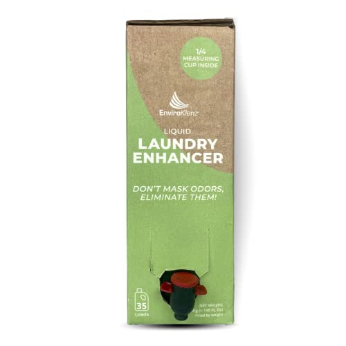 EnviroKlenz Liquid Laundry Booster - Eliminates Odors, Non-Toxic, Hypoallergenic - 35 Loads