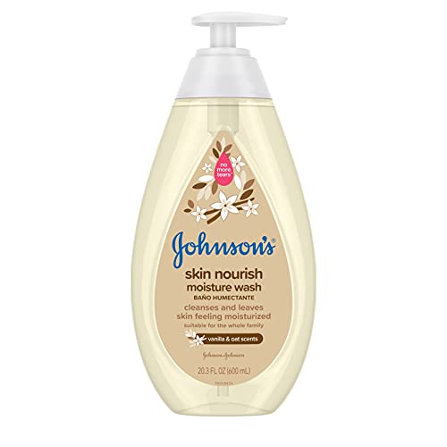 Johnson's Baby Body Wash - Hypoallergenic, Moisturizing Vanilla & Oat, Tear-Free - 20.3 fl. oz