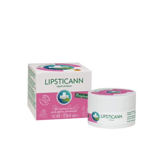 Annabis LIPSTICANN Natural Lip Balm - Intense Hydration, Non-GMO, Clinically Tested - Travel Size