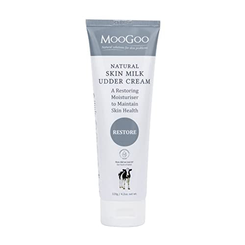 MooGoo Natural Skin Milk Udder Cream - Soothes Dry, Itchy Skin, Gentle for All Ages - 120g