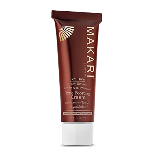 Makari Active Intense Tone Boosting Face Cream - Brightens, Hydrates, Reduces Fine Lines - 1.7oz