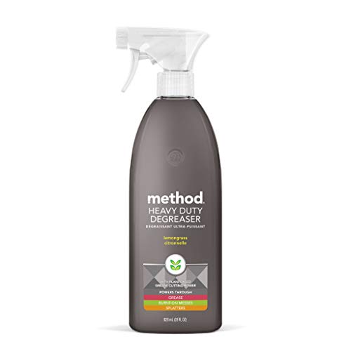 Method Heavy Duty Degreaser - Plant-Based Grease Cutter, Lemongrass Scent - 28oz Spray Bottle