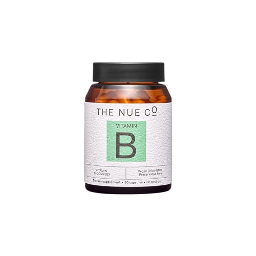 The Nue Co. Vitamin B Supplement - Boosts Energy, Supports Skin & Hair Health - 30 Capsules