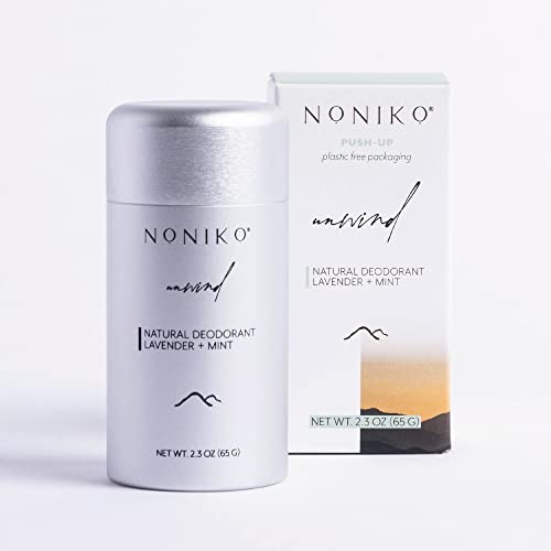 NONIKO Essential Oil Deodorant - Aluminum & Paraben Free, Lavender Mint, 100% Compostable