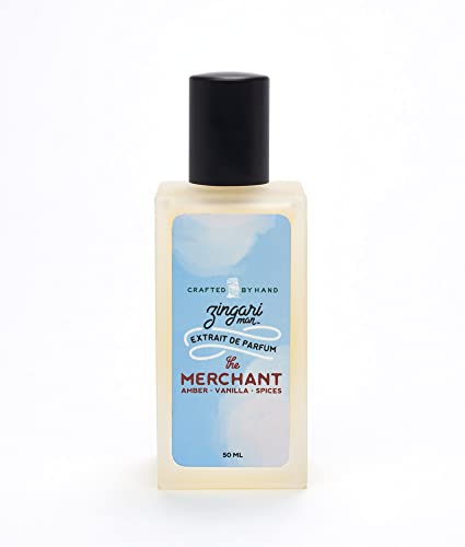 Zingari Man The Merchant Cologne - Long Lasting Amber & Vanilla Scent, 50ml - Paraben Free