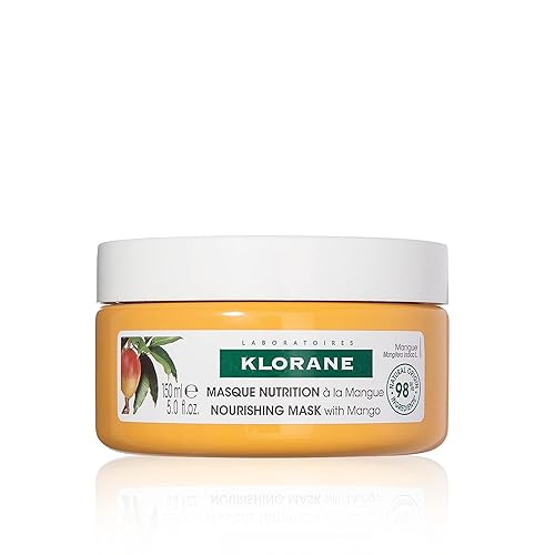 Klorane Nourishing 2-in-1 Hair Mask - Deep Repair, Biodegradable, Vegan - 5 fl. oz.