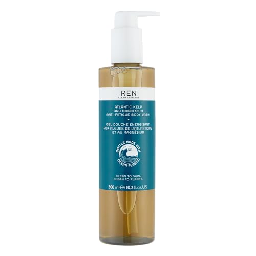 REN Atlantic Kelp Body Wash - Nourishes & Energizes Skin with Vegan Ingredients - 10.2 Fl Oz