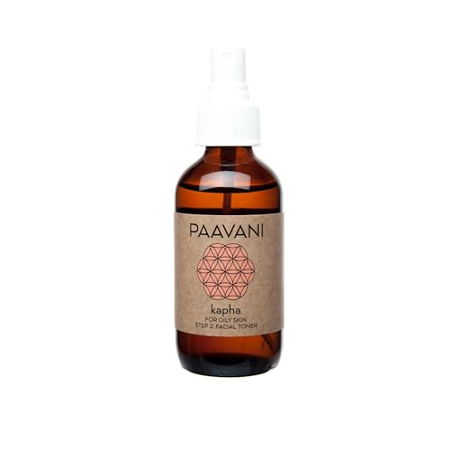 PAAVANI Ayurveda Kapha Toner - Revitalizes Oily Skin, Tightens Pores, Organic Ingredients - 4 oz