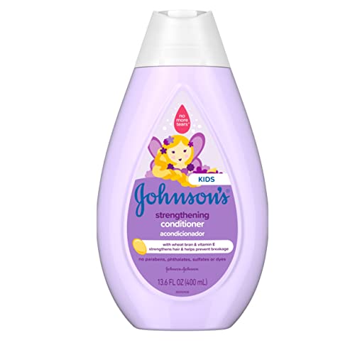 Johnson's Kids Conditioner - Strengthens & Moisturizes, Tear-Free Formula, 13.6 fl. oz