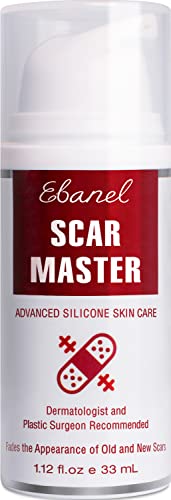 Ebanel Advanced Silicone Scar Gel - Improves Scar Appearance, Medical-Grade Formula - 1oz