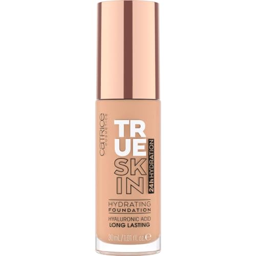 Catrice True Skin Hydrating Foundation - Medium Coverage, Vegan, Hyaluronic Acid - 020 Warm Beige