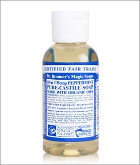 Dr. Bronner's Liquid Organic Castile Soap - Peppermint Burst, Biodegradable Ingredients - 2oz