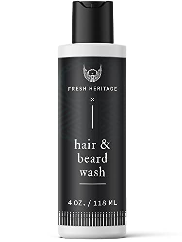 Fresh Heritage Beard Shampoo - Nourishing Moisture, Aloe & Tea Tree for All Hair Types - 4oz