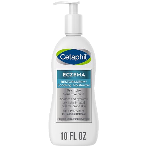 Cetaphil RESTORADERM Moisturizer - 24Hr Hydration for Eczema, Fragrance-Free - 10 fl oz