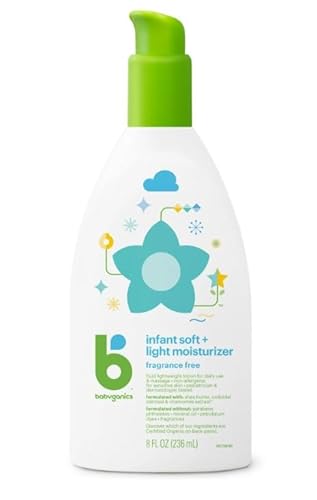 Babyganics Infant Moisturizer - Lightweight Hydration for Delicate Skin - 8oz Pump Bottle