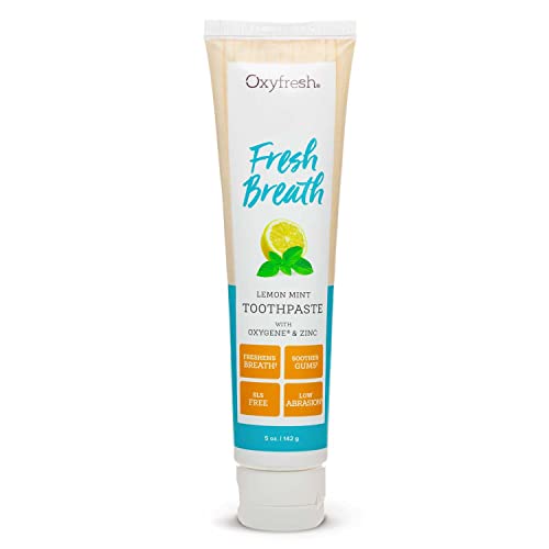 Oxyfresh Toothpaste - Fresh Breath & Clean Teeth, Natural Oils & Xylitol, Fluoride Free - 5oz