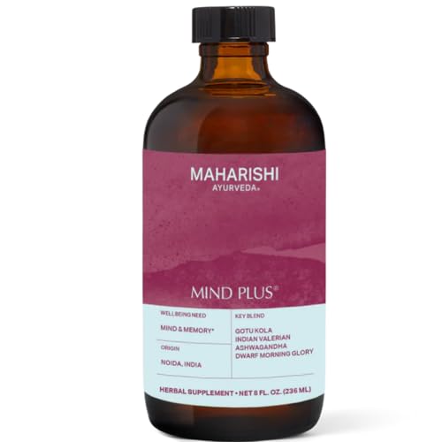 Maharishi Ayurveda Mind Plus Herbal Supplement - Enhance Focus, Memory & Mental Clarity - 8oz