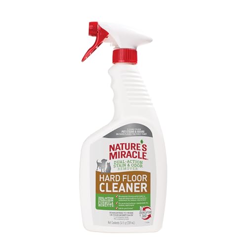 Nature's Miracle Floor Cleaner - Dual-Action Stain & Odor Remover for Hard Surfaces - 24oz