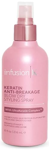 Infusion K Hair Styling Spray - Anti-Breakage, Smooths & Protects, Lightweight - 8 oz