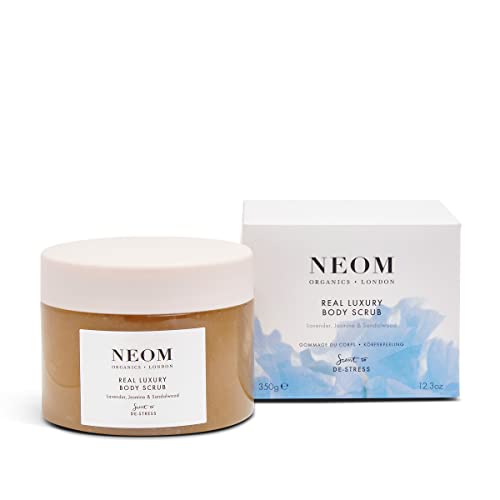 NEOM Body Scrub - Hydrating Exfoliant with Lavender, Jasmine & Sandalwood - 100% Natural, 200g