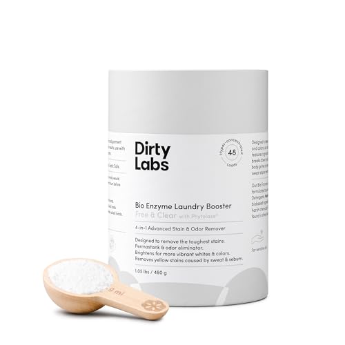 Dirty Labs Laundry Booster - Stain & Odor Removal, Nontoxic, Biodegradable - 48 Loads, Scent Free