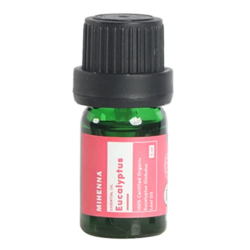 Mihenna Eucalyptus Essential Oil - USDA Organic, Therapeutic Grade, Multipurpose Use - 0.16 Fl Oz