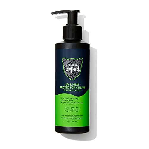 Strawberry Leopard Heat Protectant Cream - Prevents Damage, Vegan, Lightweight, 5oz