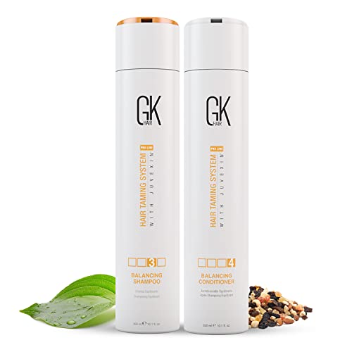 GK HAIR Shampoo & Conditioner Set - Nourishing for Oily & Color-Treated Hair, 10.1 Fl Oz