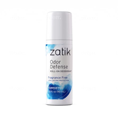 Zatik Naturals Deodorant - Long-Lasting Odor Defense, pH Balanced, Vegan - 3.0 fl oz