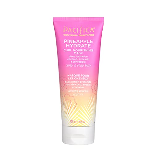 Pacifica Hair Care Treatment - Deep Hydration, Defrizz & Smooth Curls - Pineapple Masque 6 oz