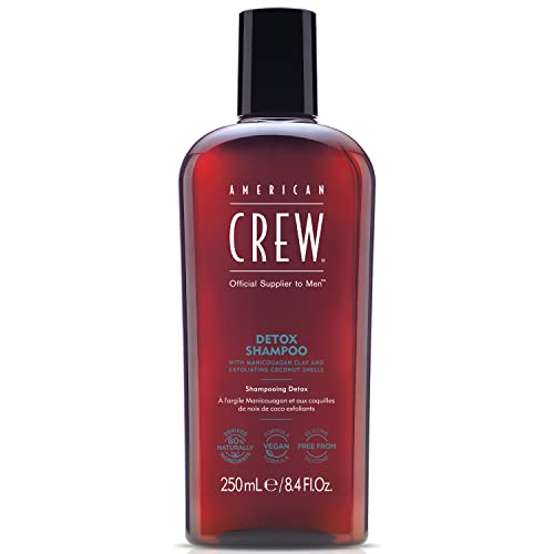 American Crew Detox Shampoo - Scalp Exfoliant, Vegan Formula, Citrus Mint - 8.45 Fl Oz