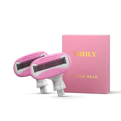 Truly Beauty Pink Razor Cartridges - Effortless Shaving, Durable & Reusable - 2 Pcs