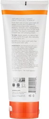 Andalou Naturals Hair Styling Cream - Moisture-Rich with Argan Oil & Shea Butter - 6.8 Fl Oz