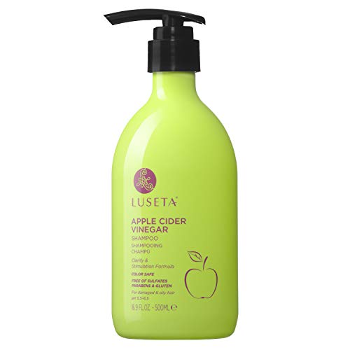 Luseta Shampoo - Clarifying Apple Cider Vinegar, Anti-Dandruff, Color Safe - 16.9oz