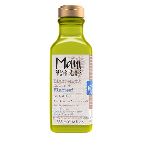 Maui Moisture Lightweight Curls Shampoo - Moisture & Definition, Paraben & Silicone Free - 13 Fl Oz