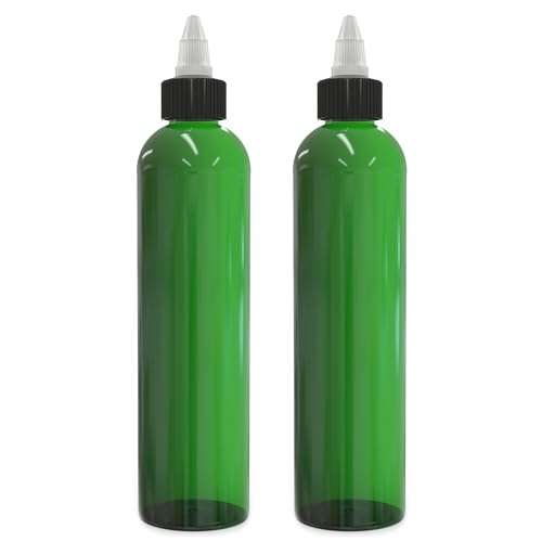 BRIGHTFROM 8oz Refillable Applicator Bottles - Leak-Proof, BPA-Free, Multi-Purpose, 2 Pack