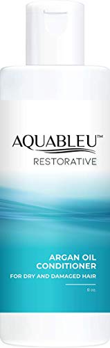 Aquableu Argan Oil Conditioner - Ultra Moisturizing, Restorative Natural Oils - 8oz