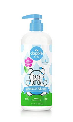 DAPPLE Baby Lotion - Fragrance Free, Hypoallergenic, Plant-Based, 16.9oz for Sensitive Skin