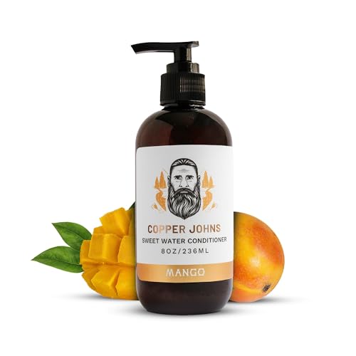 Copper Johns Beard Conditioner - Nourishes & Adds Shine, Vegan with Mango Scent - 8oz