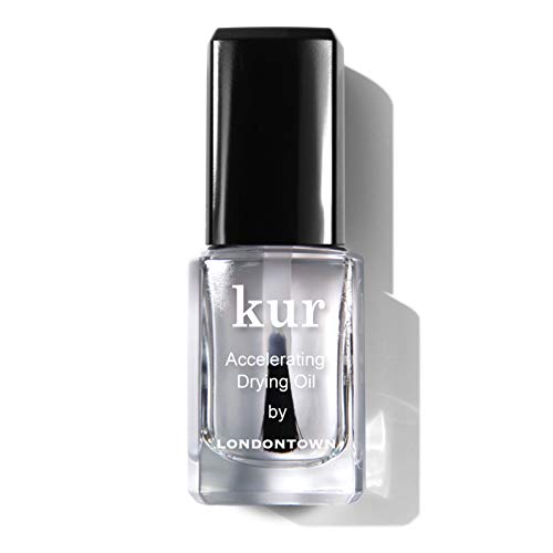 LONDONTOWN kur Nail Polish Drying Oil - Protects & Seals, Vegan & 5-Free Formula - 0.4 Fl Oz