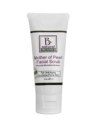 Be Natural Organics Body Scrub - Microdermabrasion, Genuine Mother of Pearl - 2 Oz